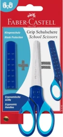 Faber-Castell Grip Schulschere, blau