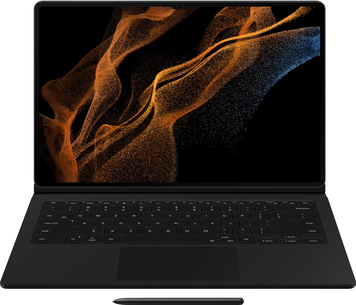 Samsung EF-DX900 Book Cover Keyboard für Galaxy Tab S8 Ultra, schwarz, EU