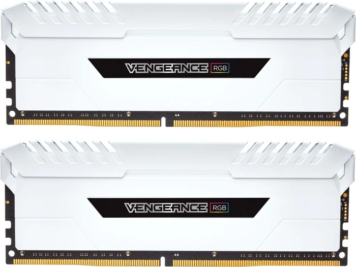 Corsair Vengeance RGB weiß UDIMM 16GB Kit, DDR4-3600, CL18-19-19-39