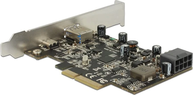 DeLOCK 1x USB-C 3.1, 1x USB-A 3.1, PCIe 3.0 x4