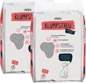 Primox Klumpkatzenstreu, Babypuder + Silikat, 24kg
