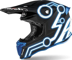 Airoh Twist 2.0 Neon blau/schwarz/weiß