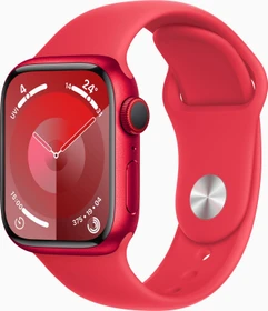 Apple Watch Series 9 (GPS + Cellular) 41mm Aluminium (PRODUCT)RED mit Sportarmband M/L (PRODUCT)RED