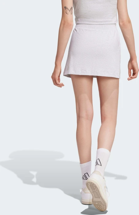 adidas Essentials Color-Pop Cotton Skort kurz light grey heather (Damen)