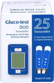 Aristo Pharma Gluco-Test Duo Blutzucker-Teststreifen, 25 Stück