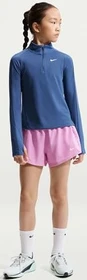 Nike Pro Dri-FIT 1/4-Zip Funktionsshirt langarm mystic navy/white (Junior)