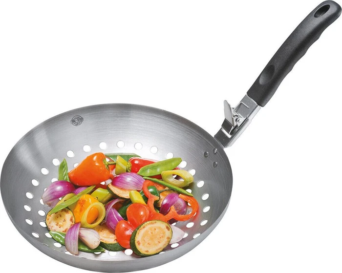 Gefu BBQ Gemüse-Wok mit abnehmbarem Griff