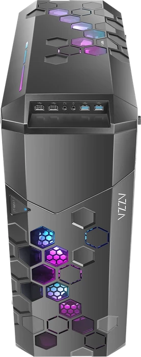 AZZA Storm 6000-ARGB, schwarz, Glasfenster