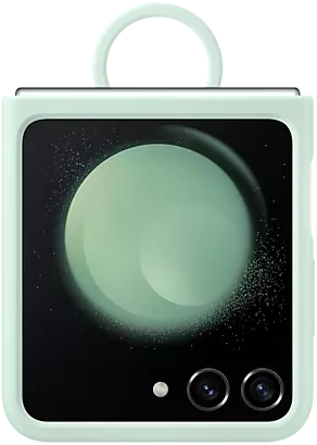 Samsung Silicone Case with Ring für Galaxy Z Flip 5 Mint