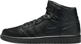 Nike Air Jordan 1 Mid schwarz (Herren)