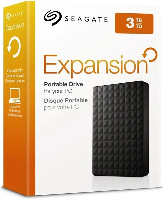 Seagate Expansion Portable, 3TB, USB 3.0 Micro-B