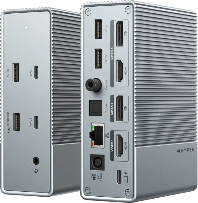 Hyper HyperDrive 15-in-1 USB-C Hub, grau, USB-C 3.1 [Buchse]