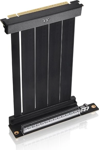 Thermaltake Riser Kabel, gewinkelt, PCIe 4.0, 130mm, schwarz
