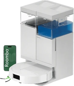 iRobot Roomba Plus 515 Combo + AutoWash Dock Saug-/Wischroboter weiß inkl. Absaug-/Reinigungsstation