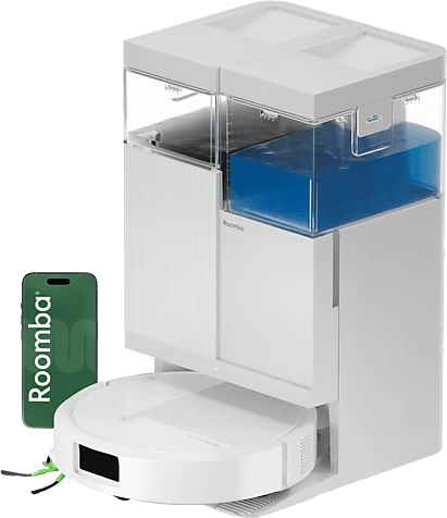 iRobot Roomba Plus 515 Combo + AutoWash Dock Saug-/Wischroboter weiß inkl. Absaug-/Reinigungsstation