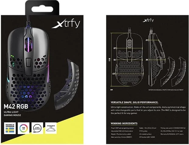 Xtrfy M42 RGB schwarz, USB