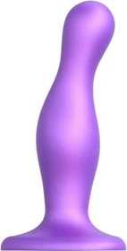 Strap-On-Me Dildo Plug Curvy Metallic M violett