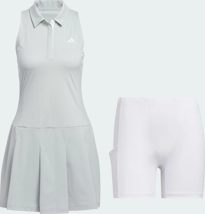 adidas Women's Ultimate365 Tour Pleated Kleid wonder silver (Damen)