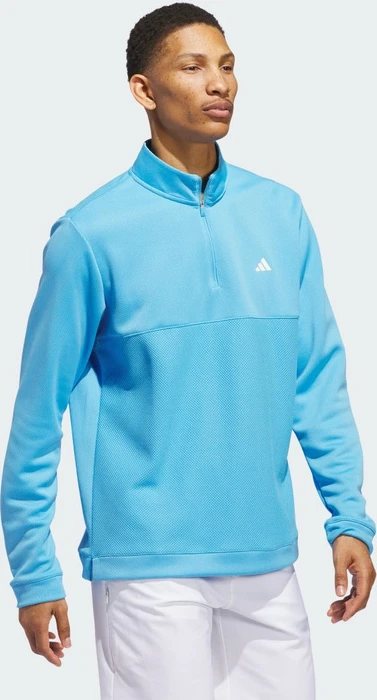 adidas Ultimate365 Textured Quarter-Zip Pullover semi blue burst (Herren)