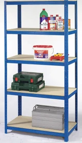 SZ Metall Werkstattregal 90x180x45cm blau