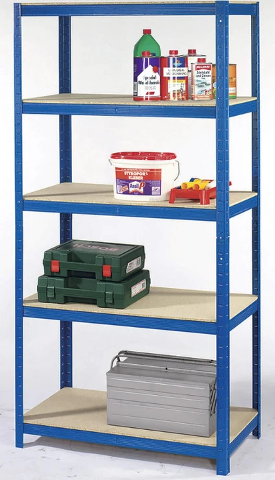 SZ Metall Werkstattregal 90x180x45cm blau