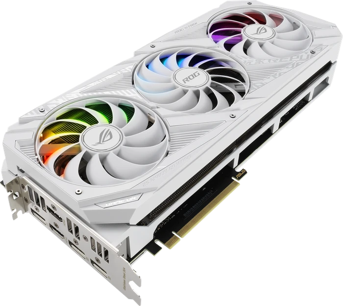 ASUS ROG Strix GeForce RTX 3070 V2 White (LHR), ROG-STRIX-RTX3070-8G-WHITE-V2, 8GB GDDR6, 2x HDMI, 3x DP