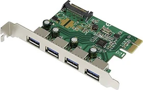 Renkforce 4 Port USB 3.0-Controllerkarte PCIe, 4x USB-A 3.0, PCIe x1 (3633345)