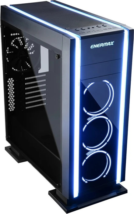 Enermax Saberay schwarz, Glasfenster