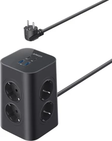 Anker USB-Steckdosenleiste 12-in-1, 8-fach, 2m, schwarz