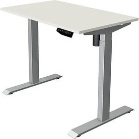 Kerkmann Move 1 elektrisch höhenverstellbarer Sitz-Steh-Schreibtisch 100x60cm weiß/silber