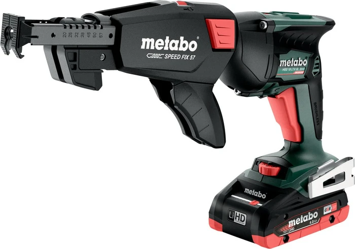 Metabo HBS 18 LTX BL 3000 Akku-Trockenbauschrauber inkl. Koffer + 2 Akkus 4.0Ah