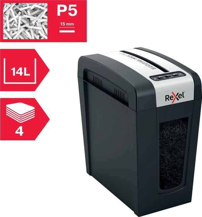 Rexel Secure MC4-SL Slimline Whisper-Shred, 2x15mm