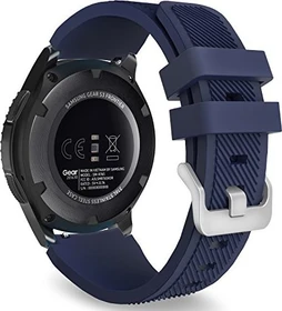 MoKo Silikonarmband für Samsung Galaxy Watch 46mm mitternachtsblau