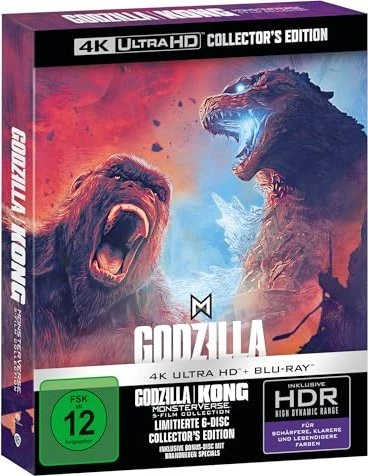 Godzilla Kong Monsterverse Limited 5-Film Collection (4K Ultra HD)