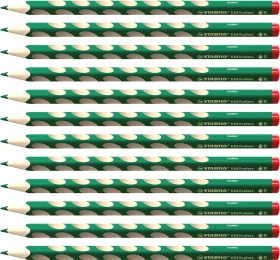 STABILO EASYcolors Buntstift grün, Rechtshänder, 12er-Pack