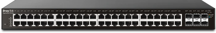 DrayTek VigorSwitch 2540 Rackmount Gigabit Managed Switch, 48x RJ-45, 6x SFP+, 400W PoE+