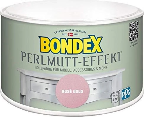 Bondex Perlmutt-Effekt Farbe innen rose gold, 500ml
