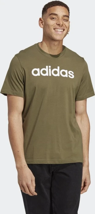 adidas Essentials Single Jersey Linear Embroidered Logo T-Shirt kurzarm (Herren)