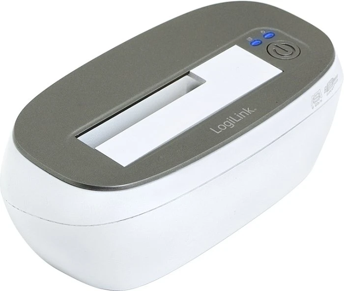 LogiLink Quickport HDD Docking Station SATA weiß/grau, USB 3.0