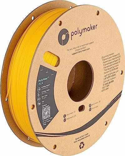 Polymaker PolyMax PLA, gelb, Spule, 1.75mm, 750g