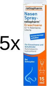 NasenSpray-ratiopharm Erwachsene, 75ml (5x 15ml)