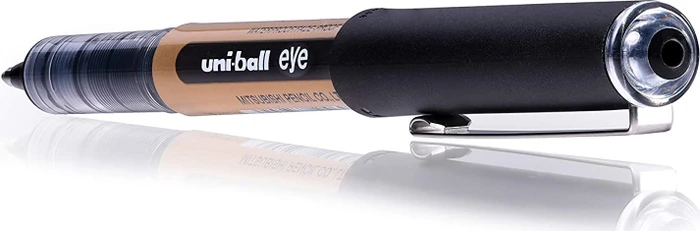Uni-Ball Eye Broad UB-150-10 Tintenroller (Mine) schwarz/gold, 12er-Pack
