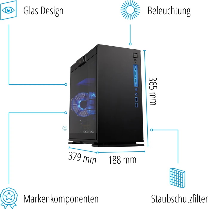 Medion Erazer Engineer P10, Core i5-10400, 16GB RAM, 512GB SSD, GeForce GTX 1660 SUPER