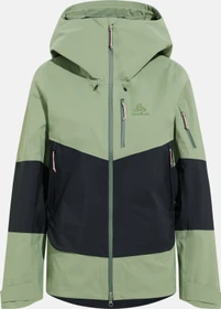 Odlo X-Alp 3L Hardshell Skijacke matte green/black (Damen)