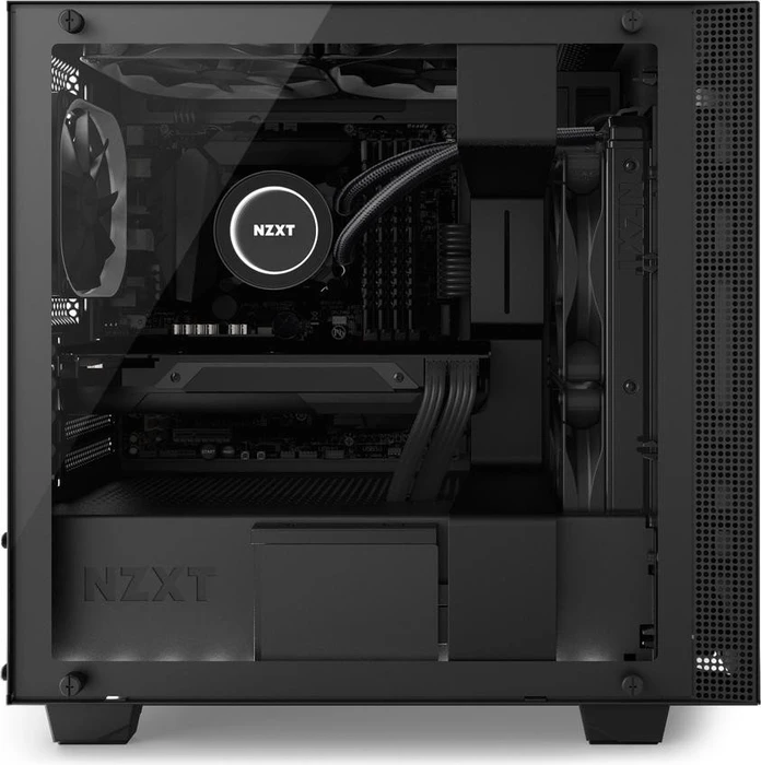NZXT H400i schwarz, Glasfenster