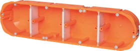 f-tronic HW Gerätedose massiv 4-fach