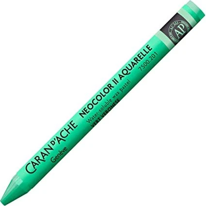Caran d'Ache Neocolor II Aquarelle Wachskreide, veronesergrün, 10er-Pack