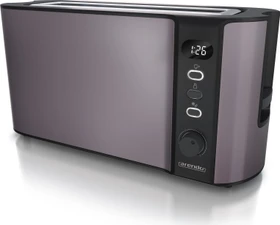 Arendo 304591 Frukost Langschlitz-Toaster vulkangrau