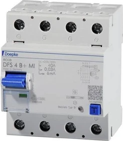 Doepke Fehlerstromschutzschalter DFS 4 040-4/0,03-B+ MI