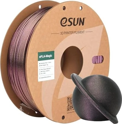 eSUN PLA-Magic, Dark Twinkling Purple, Spule, 1.75mm, 1.00kg